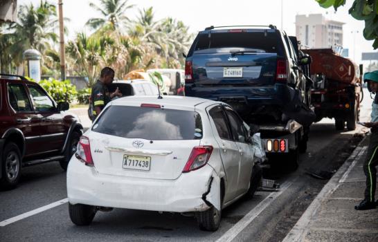Aumenta la frecuencia de  accidentes de tránsito en el malecón de Santo Domingo