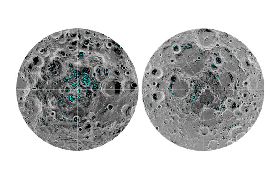 Confirman la presencia de hielo en la superficie de la Luna