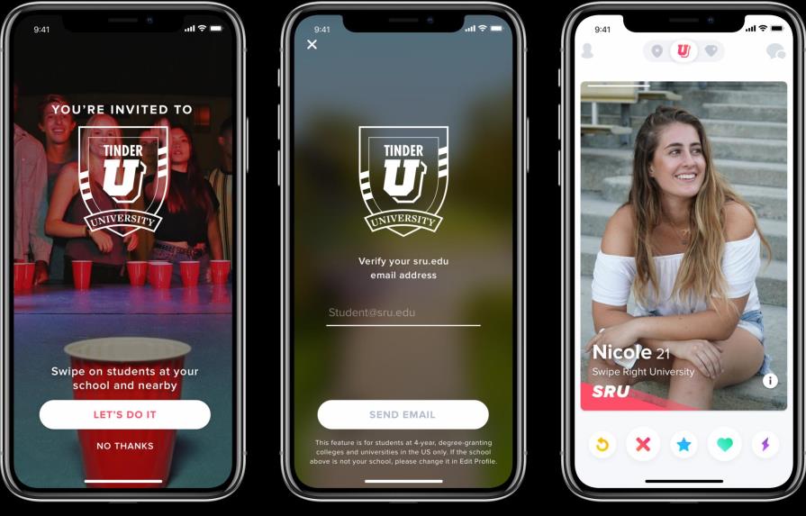 Tinder lanza versión para universidades 
