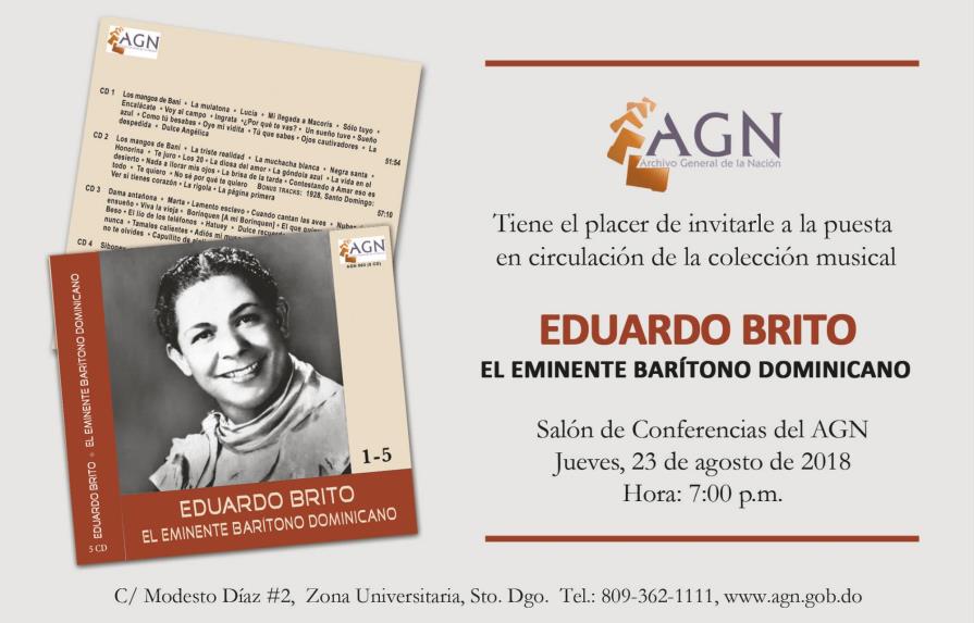 Archivo de la Nación pondrá a circular la colección musical  de Eduardo Brito