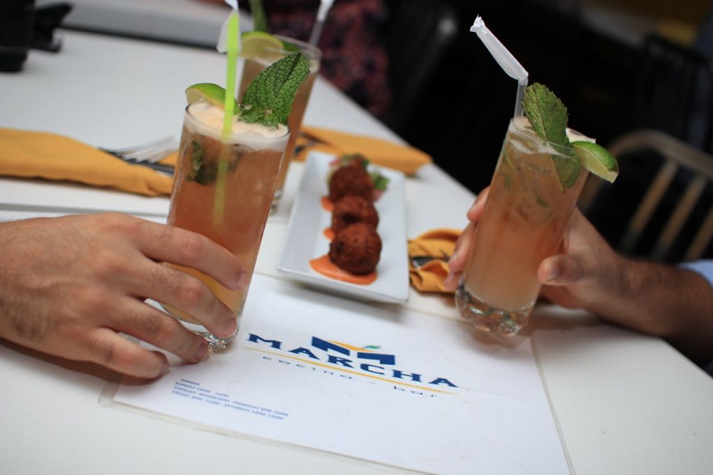 Bebidas en la actividad 