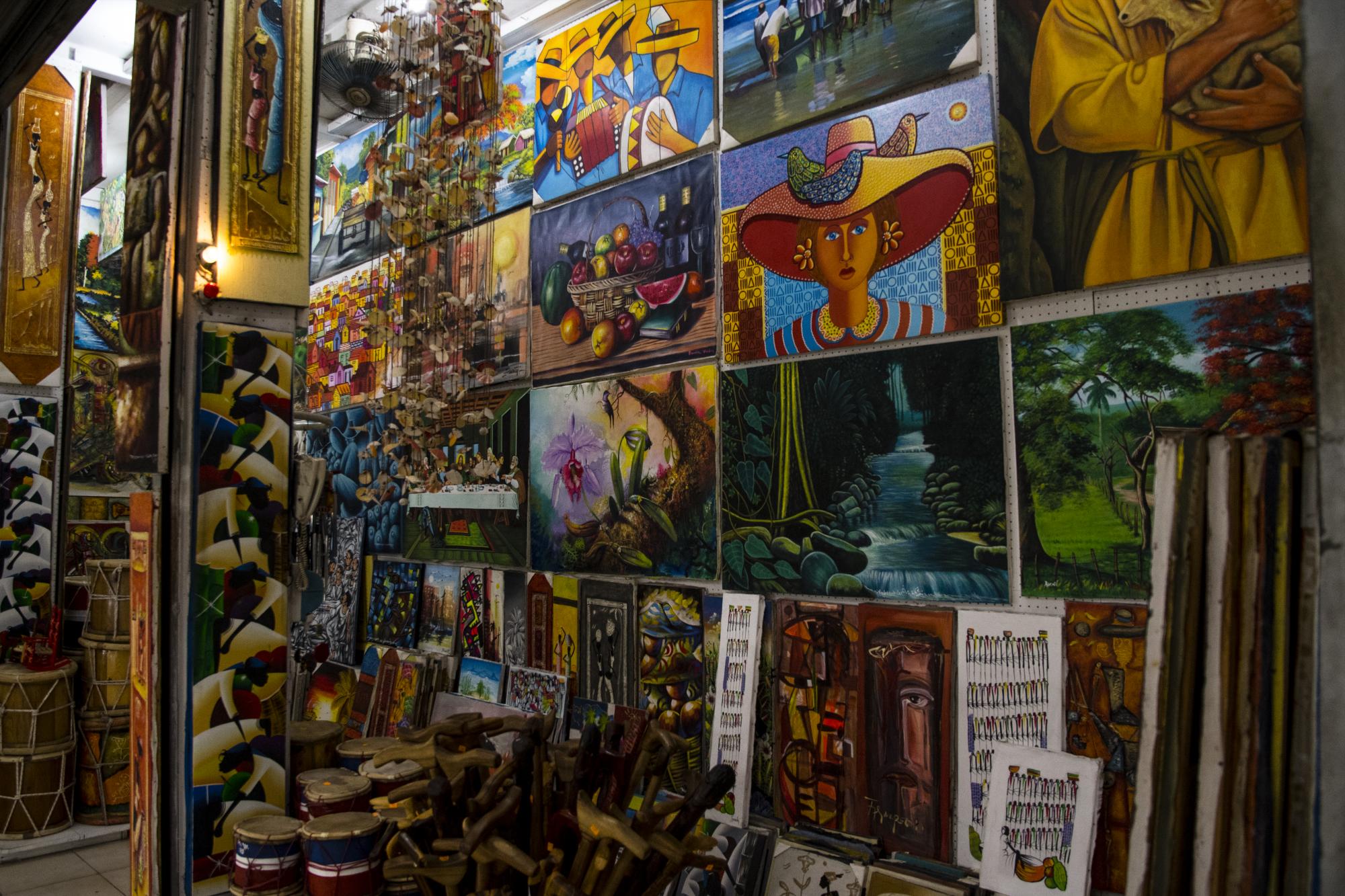 Varias de las obras exhibidas 