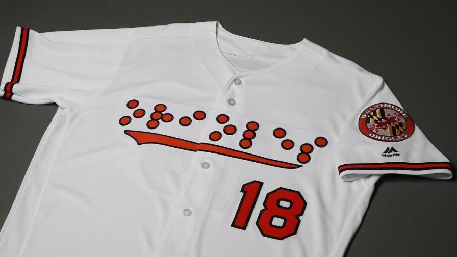 Los Orioles de Baltimore vestirán jerseys con el nombre del equipo escrito en braille