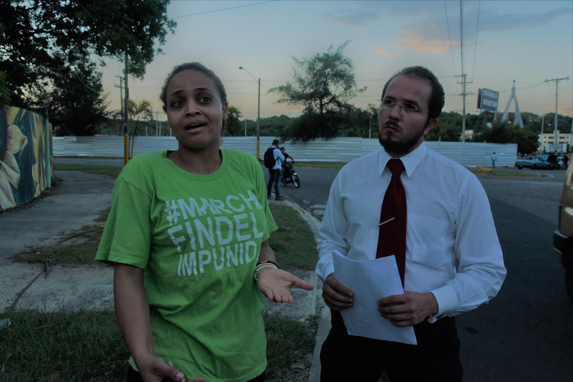 Anyely Jiménez y Claudio Caamaño.