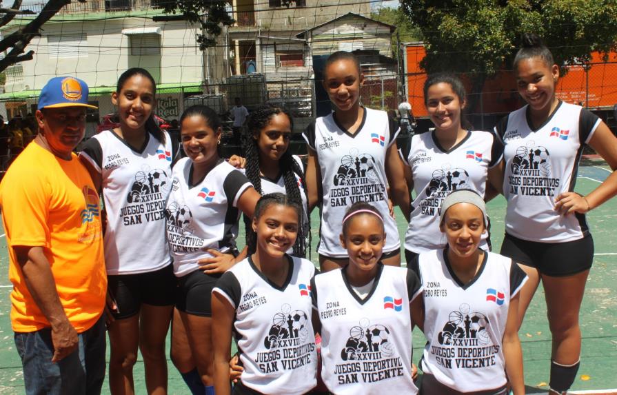 Zona Pedro Reyes conquista voleibol femenino y béisbol infantil juegos San Vicente