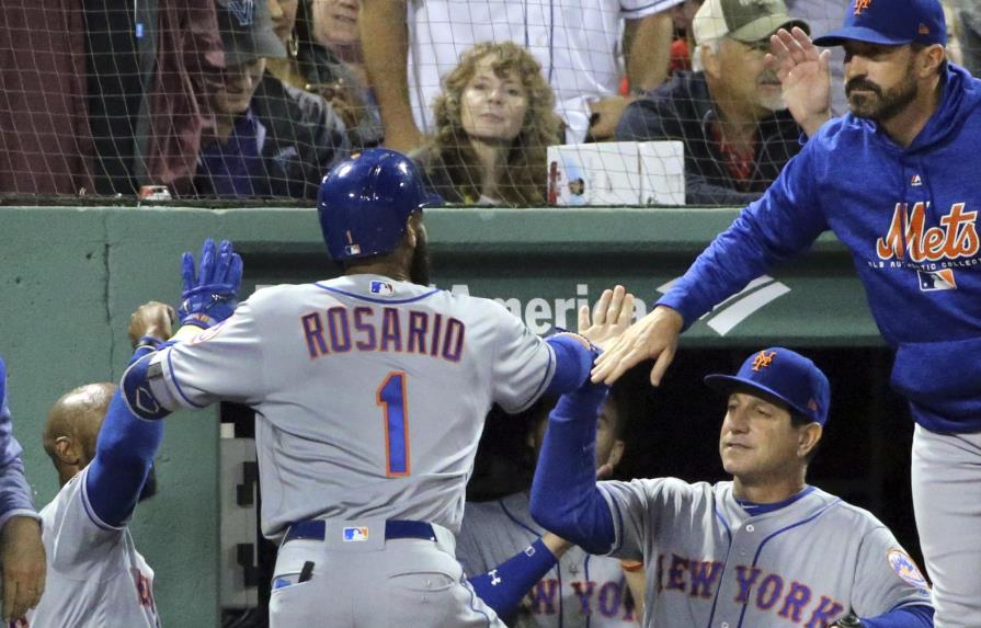 VÍDEO: Amed Rosario la saca y los Mets con Syndergaard blanquean a Boston