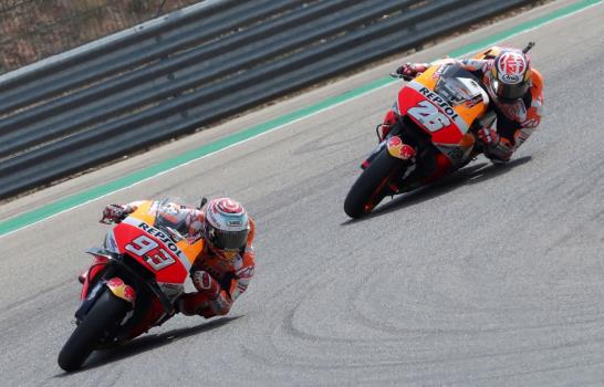 Márquez domina a las Ducati en los entrenamientos del GP de Aragón