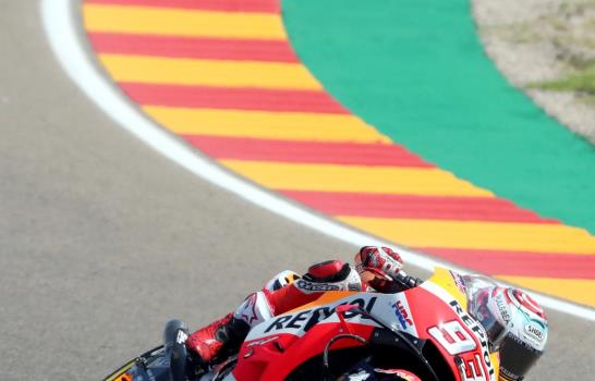 Márquez domina a las Ducati en los entrenamientos del GP de Aragón