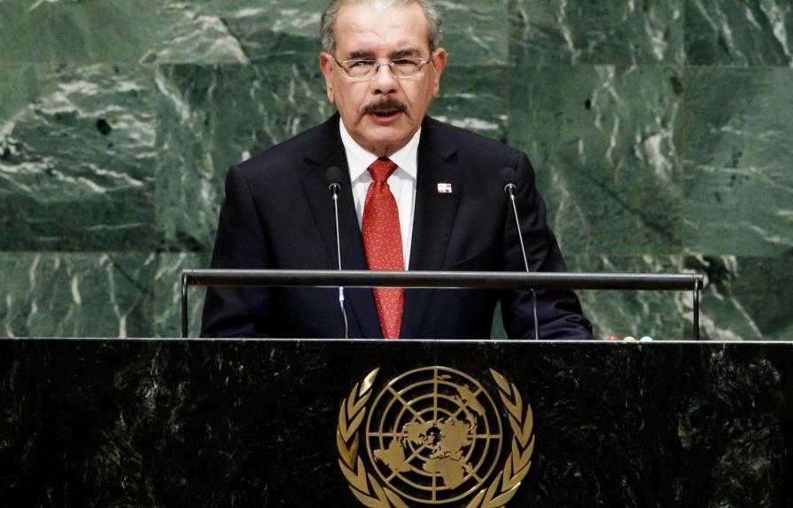 Danilo pide unión de naciones contra el narcotráfico y el cambio climático