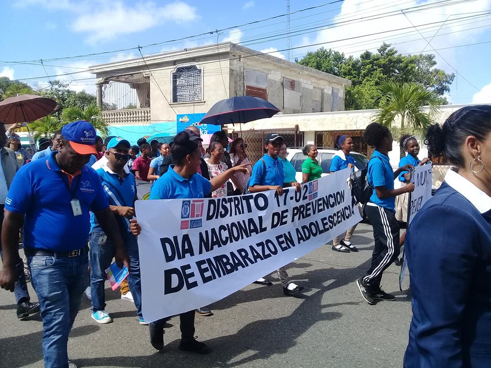 El Distrito 17-02 en la marcha.