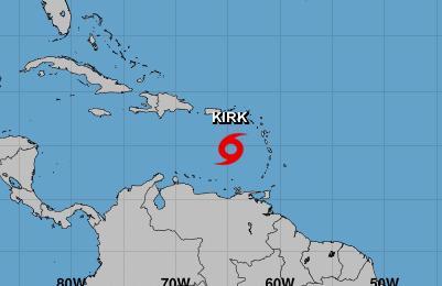 Inundaciones y apagones a medida que tormenta Kirk pasa por el Caribe