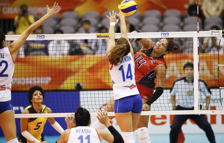 Dominicana vence a Puerto Rico 3-0 en Mundial de voleibol