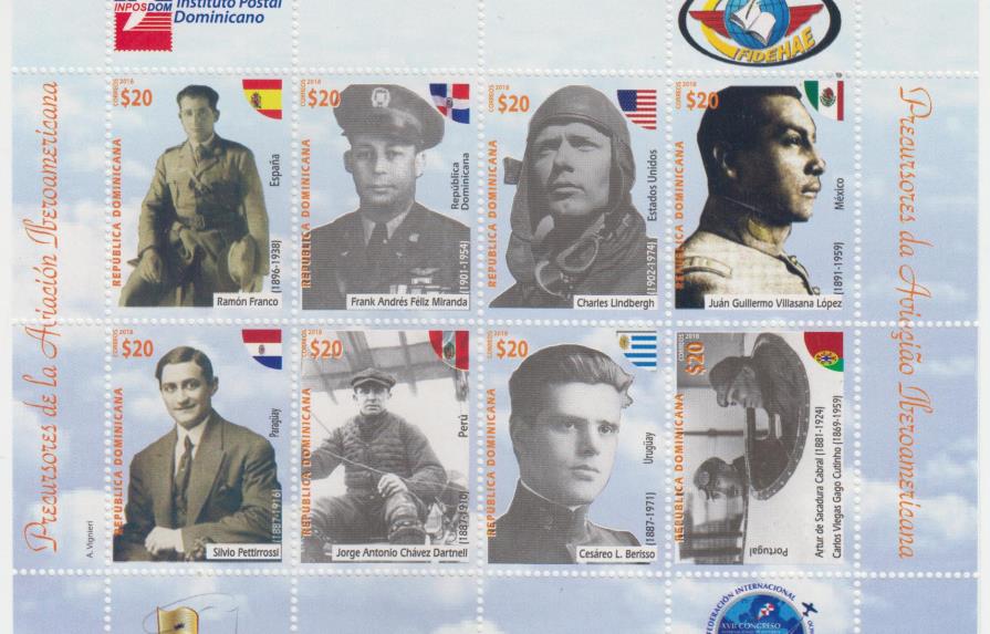 Inposdom inmortaliza a los pilotos Frank Féliz Miranda y Zoilo Hermógenes García en sellos postales