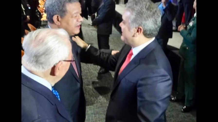 Leonel Fernández y el presidente de Colombia sostienen encuentro durante cónclave en Colombia Leonel Fernández y el presidente de Colombia sostienen encuentro durante cónclave en Colombia