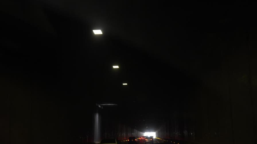 Túnel de Las Américas con problemas de iluminación