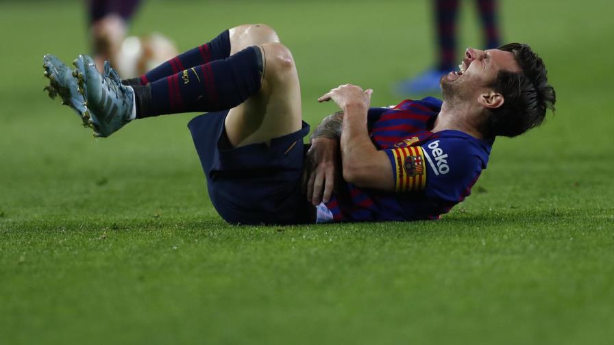 Lionel Messi se lesiona una semana antes del clásico
