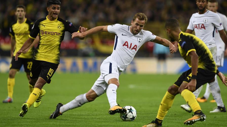 Kane destroza la defensa del Borussia Dortmund en la victoria del Tottenham