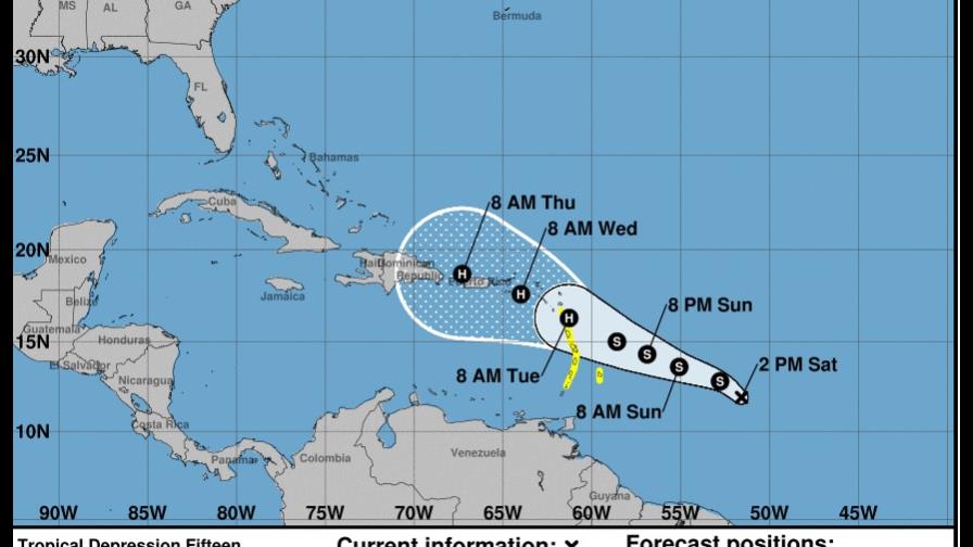 Con actual trayectoria, potencial tormenta tropical afectaría a República Dominicana