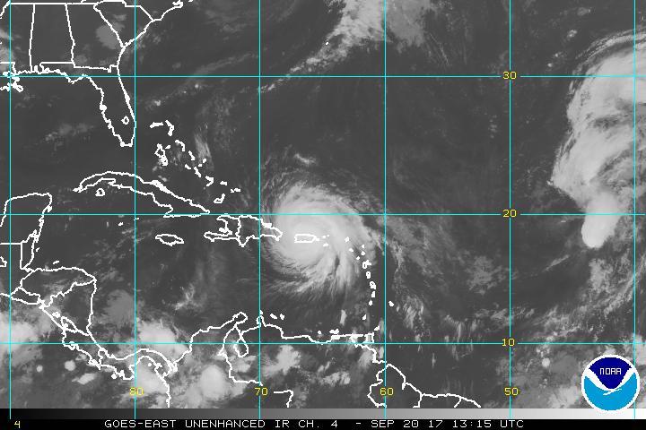 Campo nuboso del huracán María abarcará toda la República Dominicana