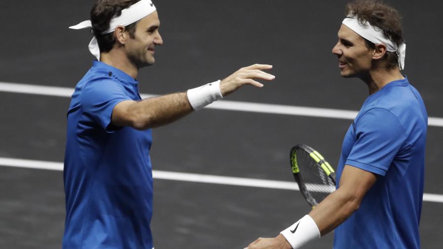 Rafael Nadal y Roger Federer se unen y ganan en su primer partido de dobles