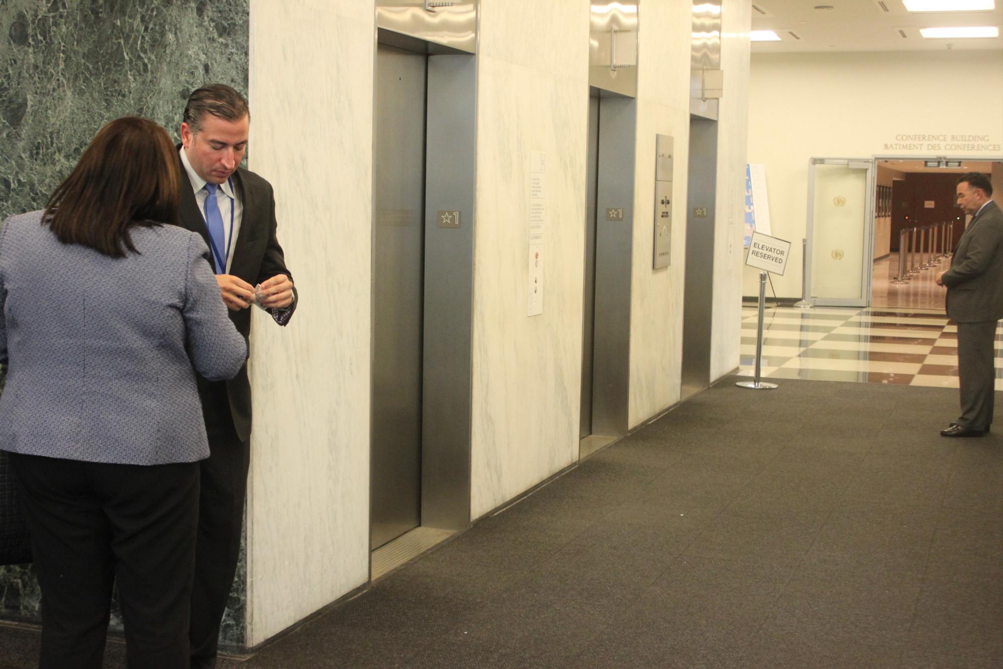 Los elevadores de la ONU