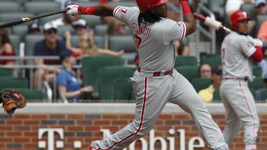 VÍDEO: Franco rompe empate con jonrón y los Filis vencen a Bravos 