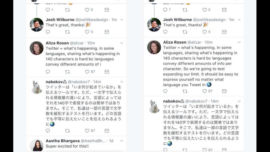 Twitter probará a ampliar su límite a 280 caracteres por mensaje