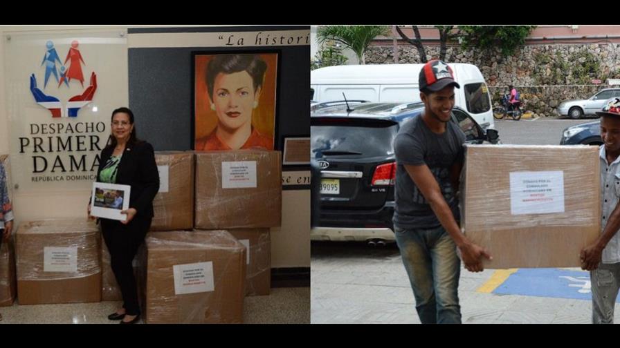  Cónsul en Boston entrega ayuda a Despacho de Primera Dama para niños damnificados