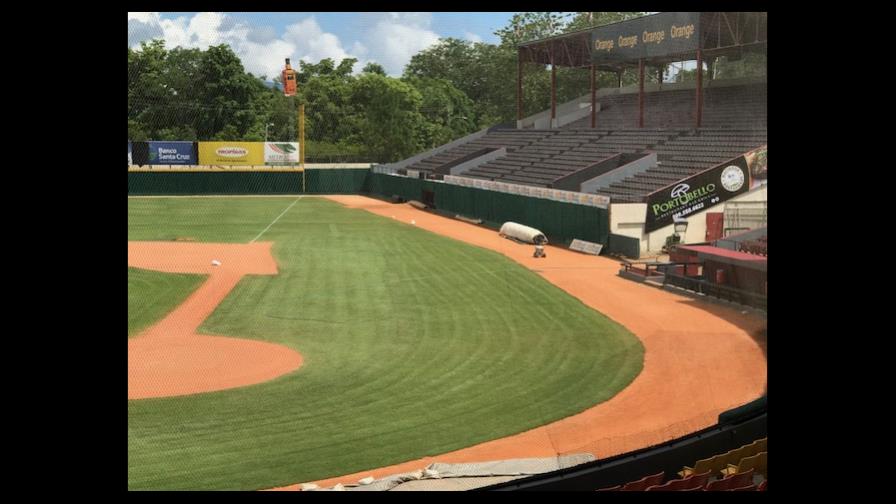 Los Gigantes del Cibao repararon sistema de drenaje del estadio Julián Javier