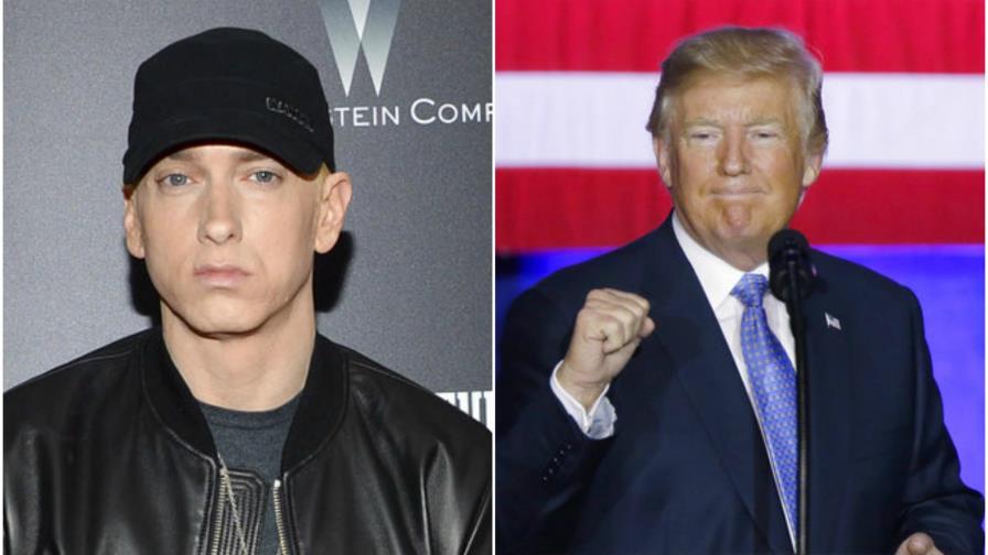  Eminem ataca con dureza a Trump; lo llamó “abuelo racista”