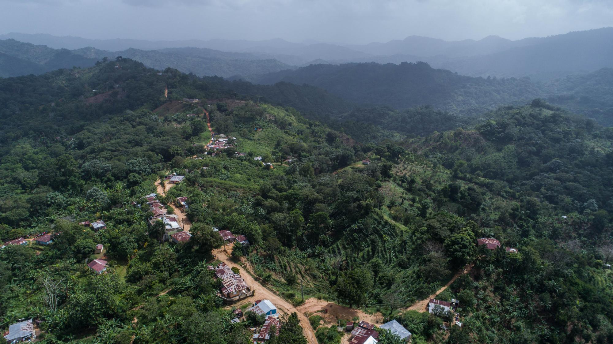 La comunidad de Las Tres Veredas en San Cristobal.