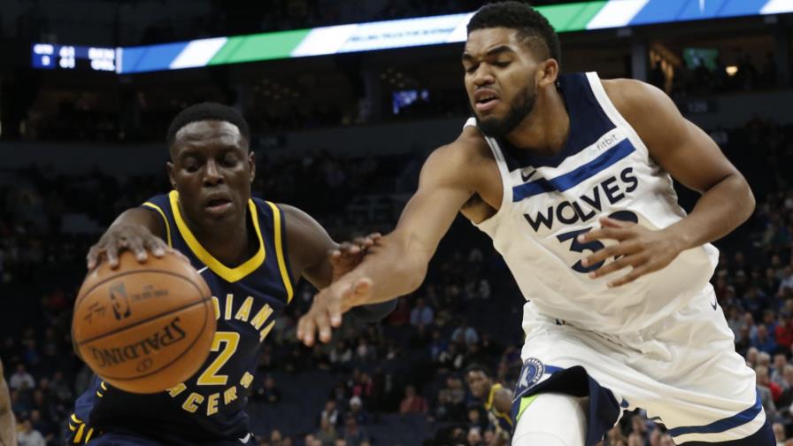 Towns anotó 28 puntos, pero los Wolves no pudieron con los Pacers