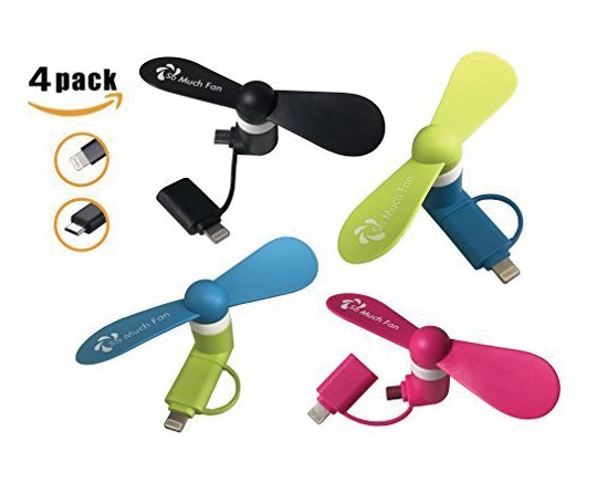 Abanico 3- pack para Android y iPhone/ amazon.com US$11
