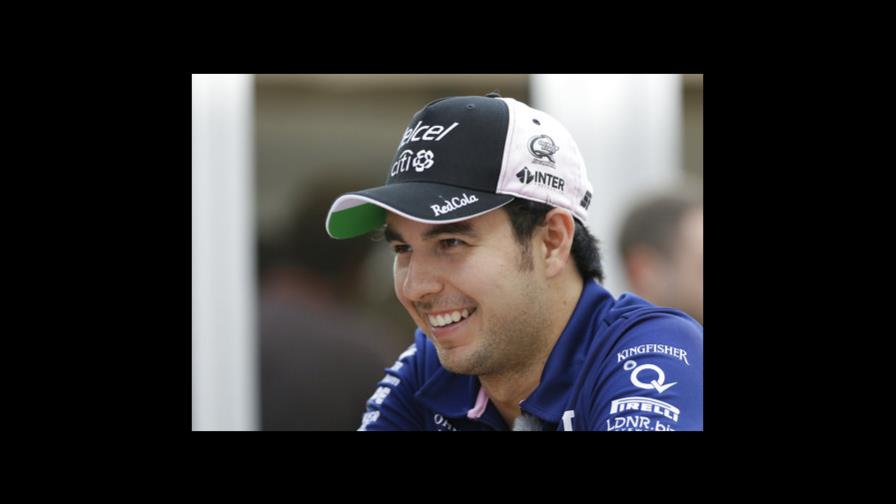 Sergio  Pérez usará casco especial por víctimas de sismo 