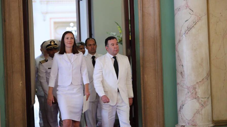 Presidente Medina recibe credenciales de nuncio Ghaleb Bader y otros nuevos embajadores 