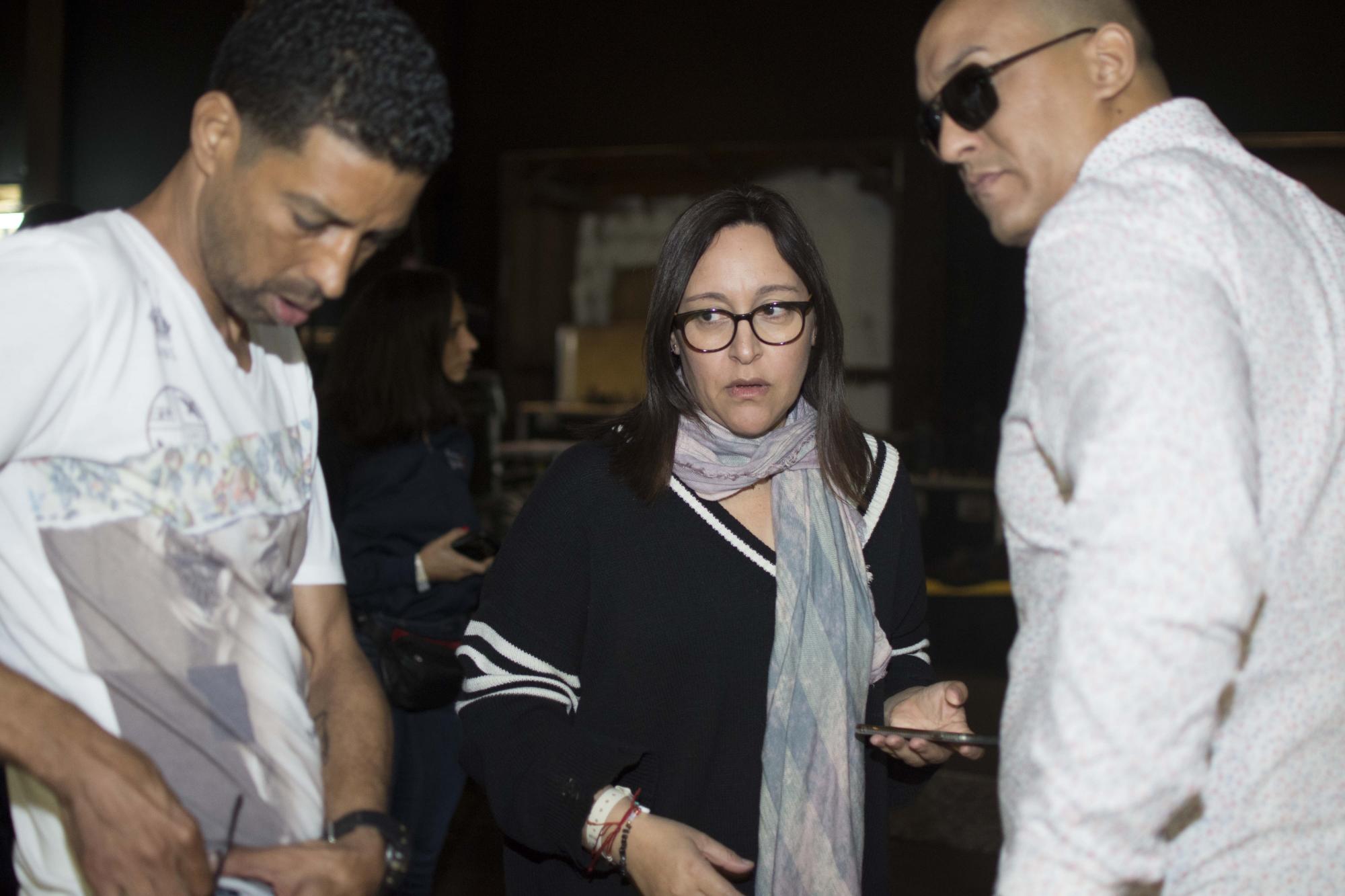 Edilenia Tactuk durante los ensayos