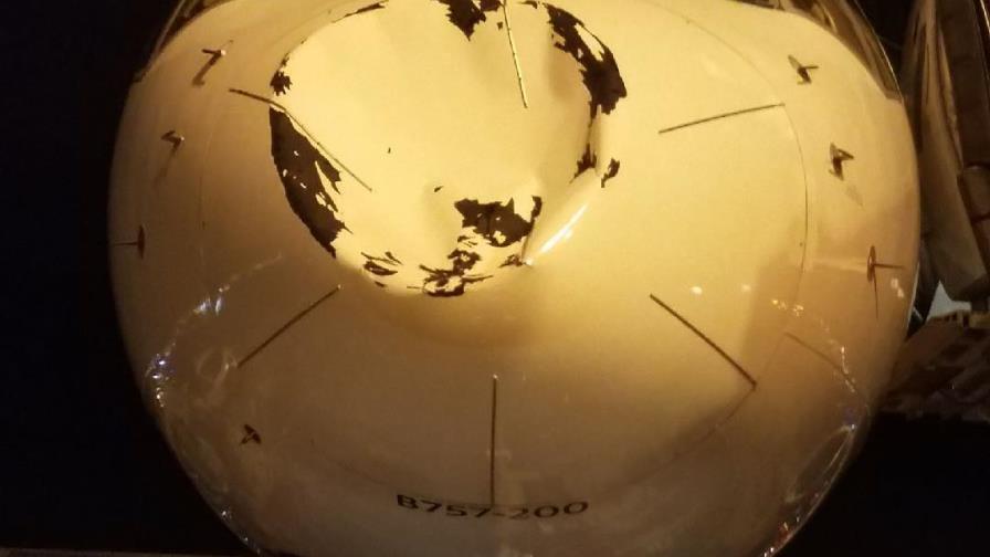 El avión que llevaba al Thunder choca con pájaro en pleno vuelo 