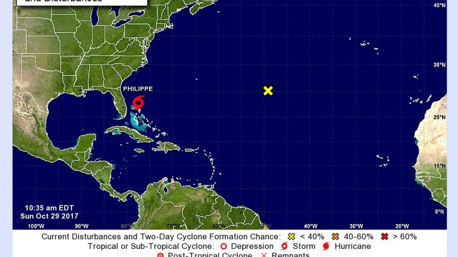 Tormenta tropical Philippe se acerca a los Cayos de Florida 