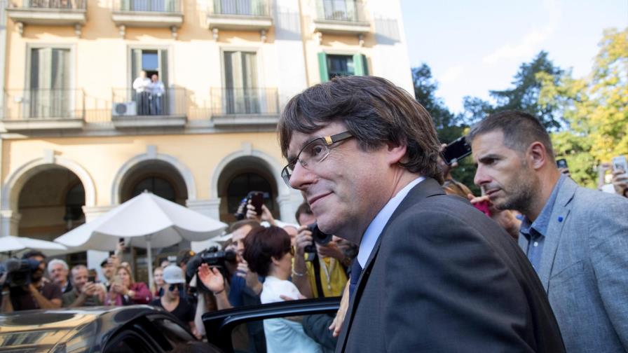 El expresidente catalán Carles Puigdemont está en Bruselas