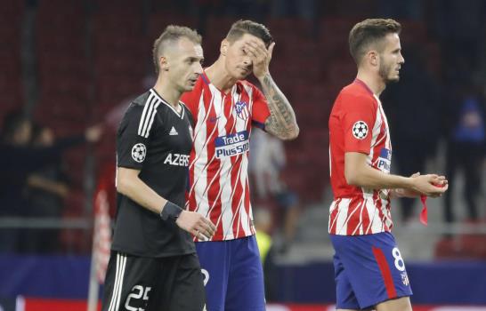 El Atlético de Madrid está frenado en la Liga de Campeones