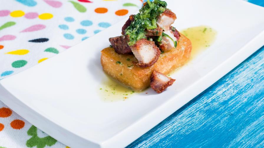 Paso a paso. Mofongo de yuca Paso a paso. Mofongo de yuca