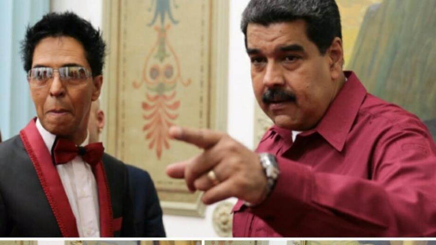 El merenguero Bonny Cepeda visita al presidente venezolano 