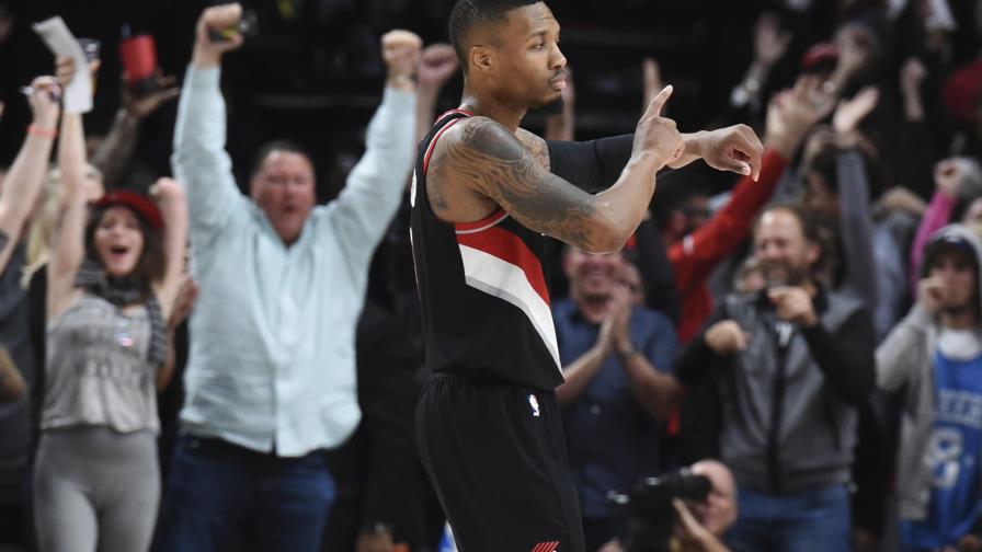 Los Trail Blazers ganan a Lakers con un triple de Lillard 