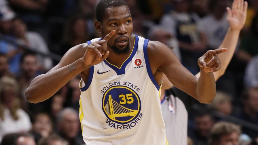 Warriors cierran gira con amplia victoria en Denver; Kevin Durant anotó 25 puntos, Stephen Curry 22 Warriors cierran gira con amplia victoria en Denver; Kevin Durant anotó 25 puntos, Stephen Curry 22