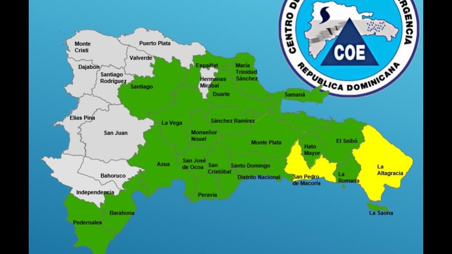 El COE mantiene 19 provincias en alerta verde y dos en amarilla