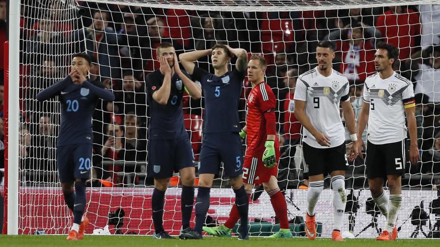 Alemania empató con Inglaterra en el Wembley; Bélgica-México cerró 3-3