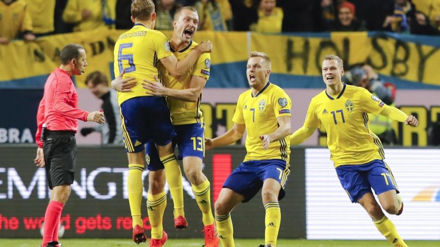 Italia en peligro de perderse el Mundial al caer ante Suecia 