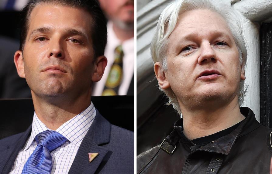 Un hijo de Trump y Wikileaks intercambiaron mensajes durante la campaña