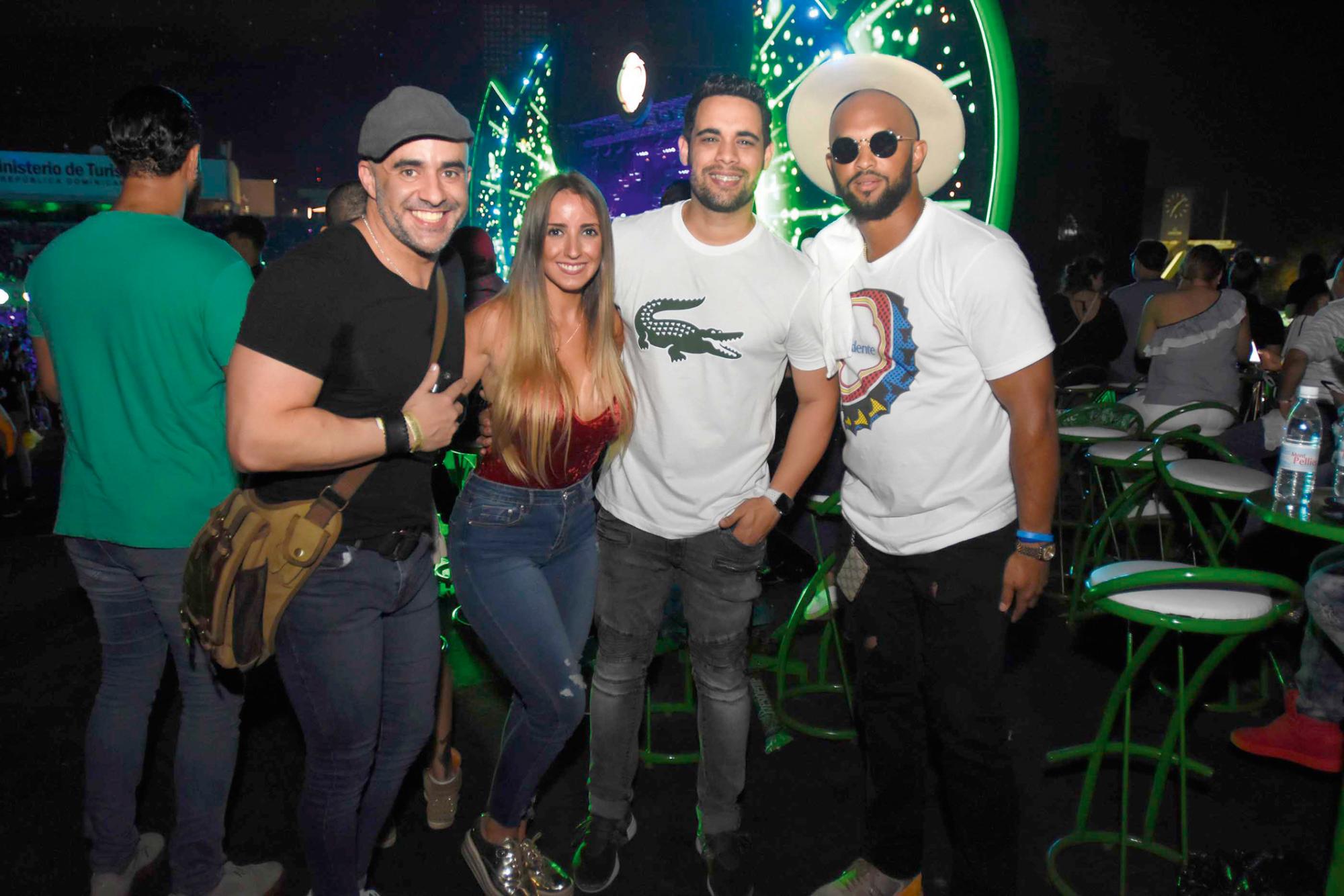 Raulito Grisanty, Naty Alves, Albert Mena y Emilio Bonifacio.