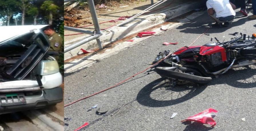 Mueren dos hermanitos y un motociclista en accidente en San Francisco de Macorís